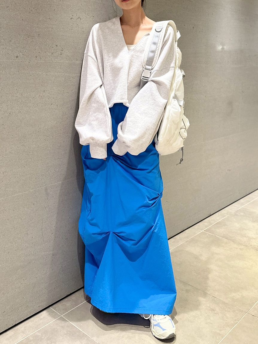 emmi atelier「Vネックスウェットプルオーバー【セットアップ対応】」|Tシャツ・カットソー|