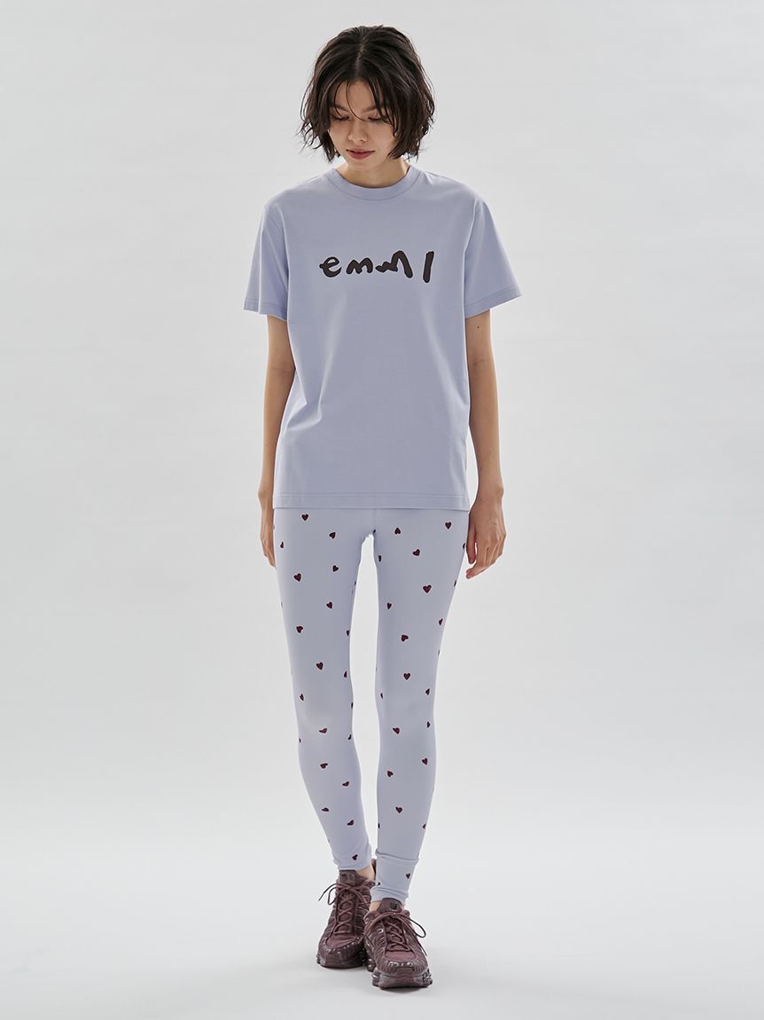 emmi yoga「【HEART】 ハートパターンレギンス/UVカット/接触冷感」|その他|