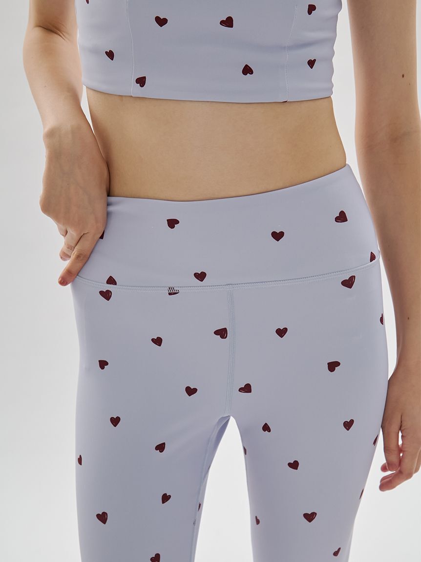 emmi yoga「【HEART】 ハートパターンレギンス/UVカット/接触冷感」|その他|