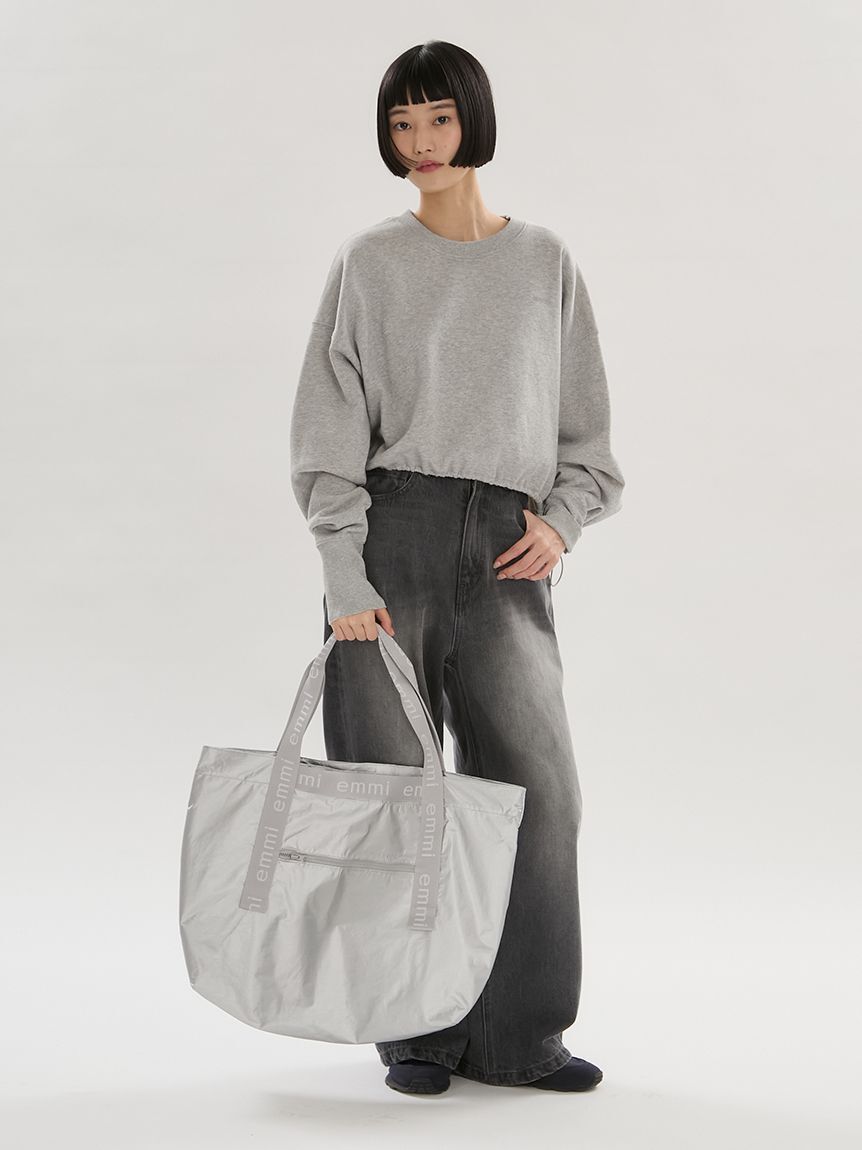 emmi atelier「【ONLINE限定】撥水emmiロゴビックトートバッグ」|トートバッグ|