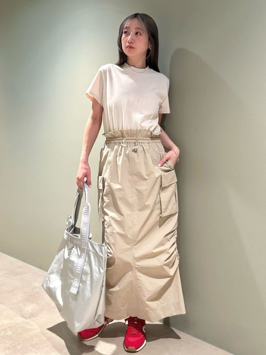 emmi atelier「【ONLINE限定】撥水emmiロゴビックトートバッグ」|トートバッグ|