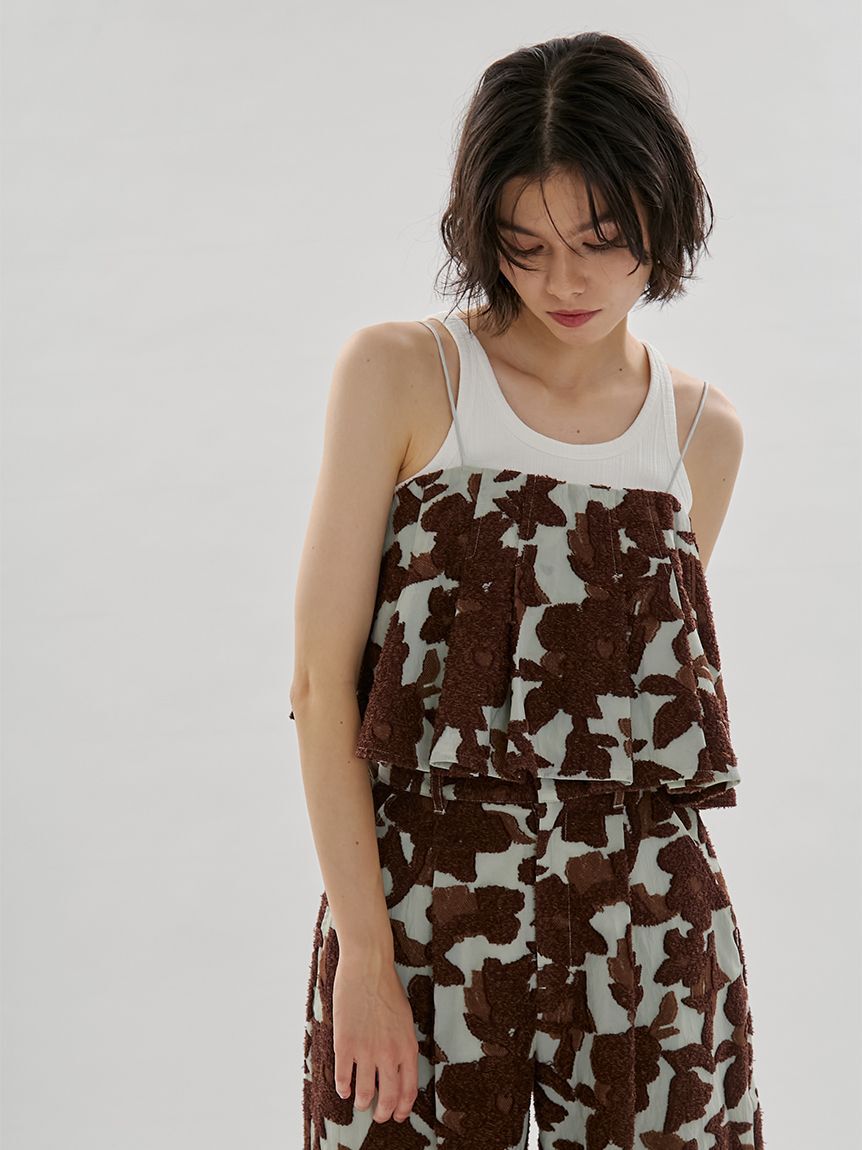 emmi atelier「ジャガードタックビスチェ【セットアップ対応】」|ベスト・ジレ|