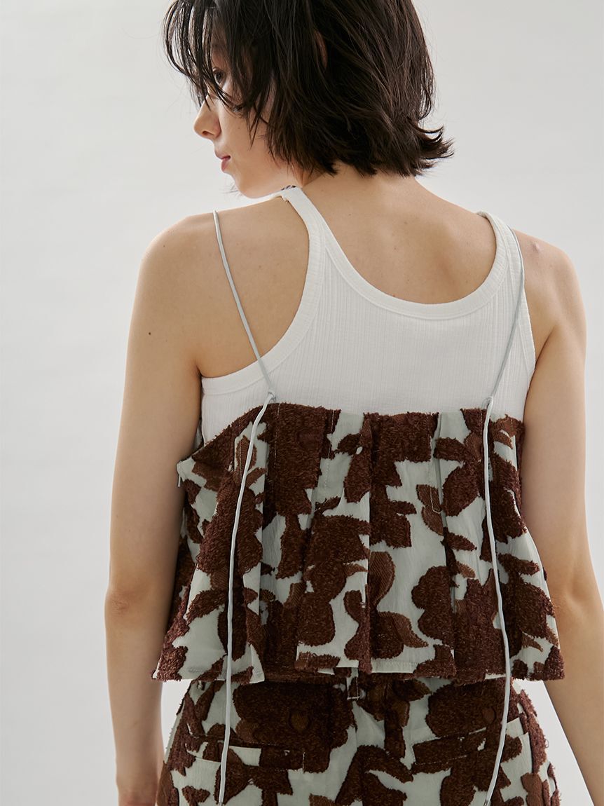 emmi atelier「ジャガードタックビスチェ【セットアップ対応】」|ベスト・ジレ|