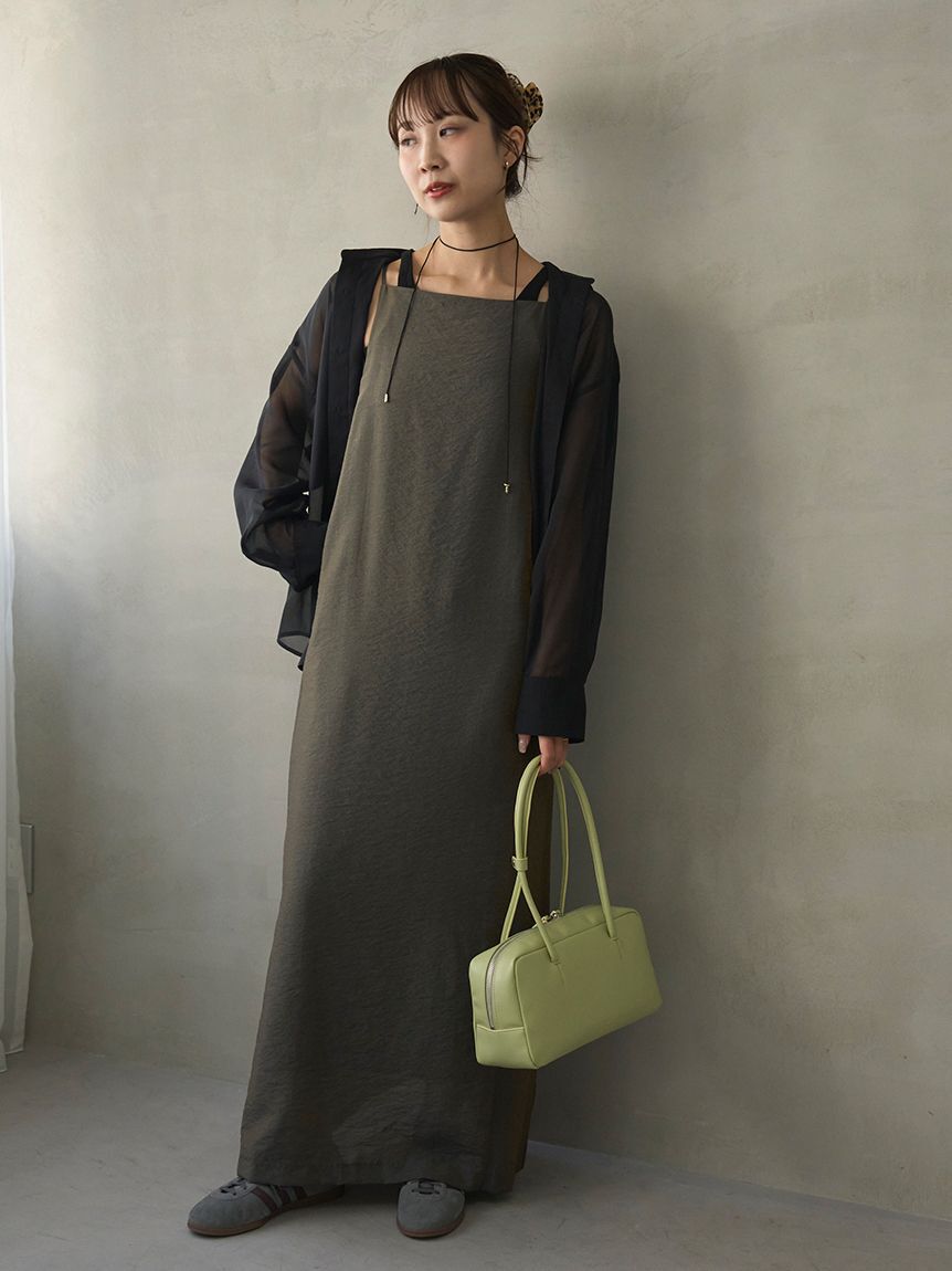 emmi atelier「エプロンライクキャミワンピース」|ワンピース|