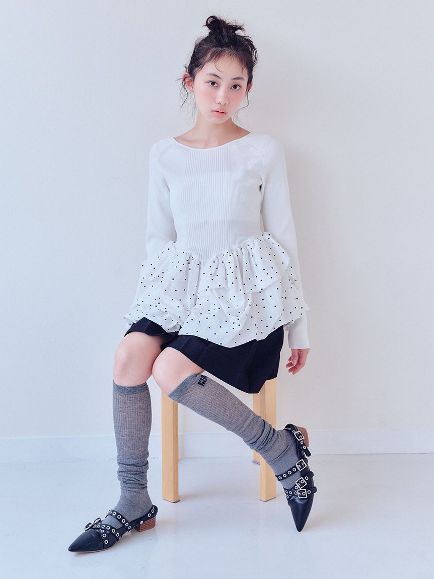 FURFUR「ベルト付きタックミニスカート」|スカート|