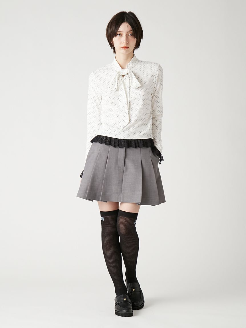 FURFUR「ベルト付きタックミニスカート」|スカート|