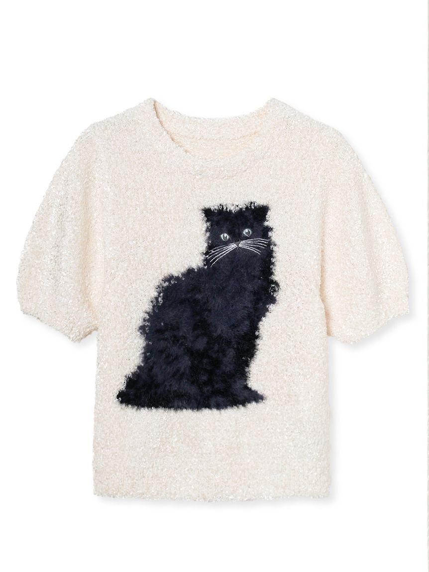 FURFUR「キャットモチーフジャガードニットトップス」|ニット・セーター|