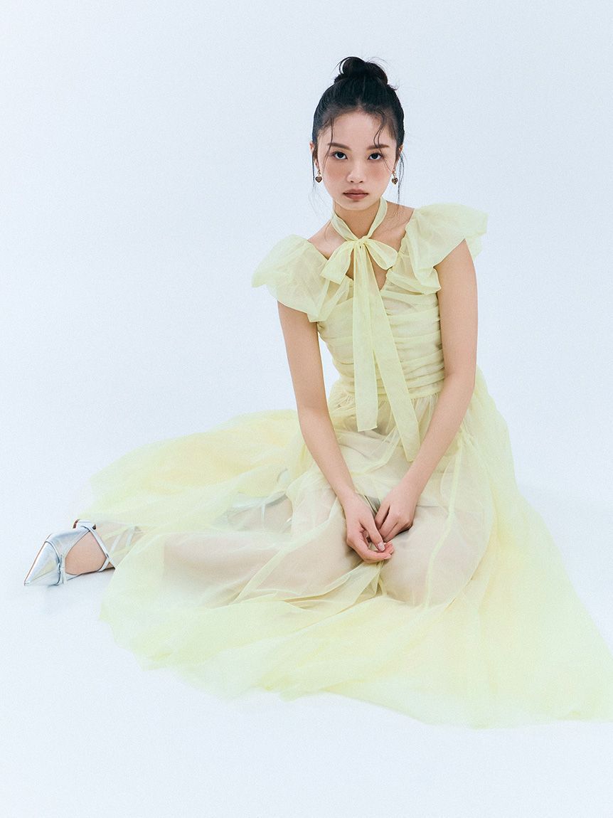FURFUR「ボリュームチュールドレス」|ドレス|
