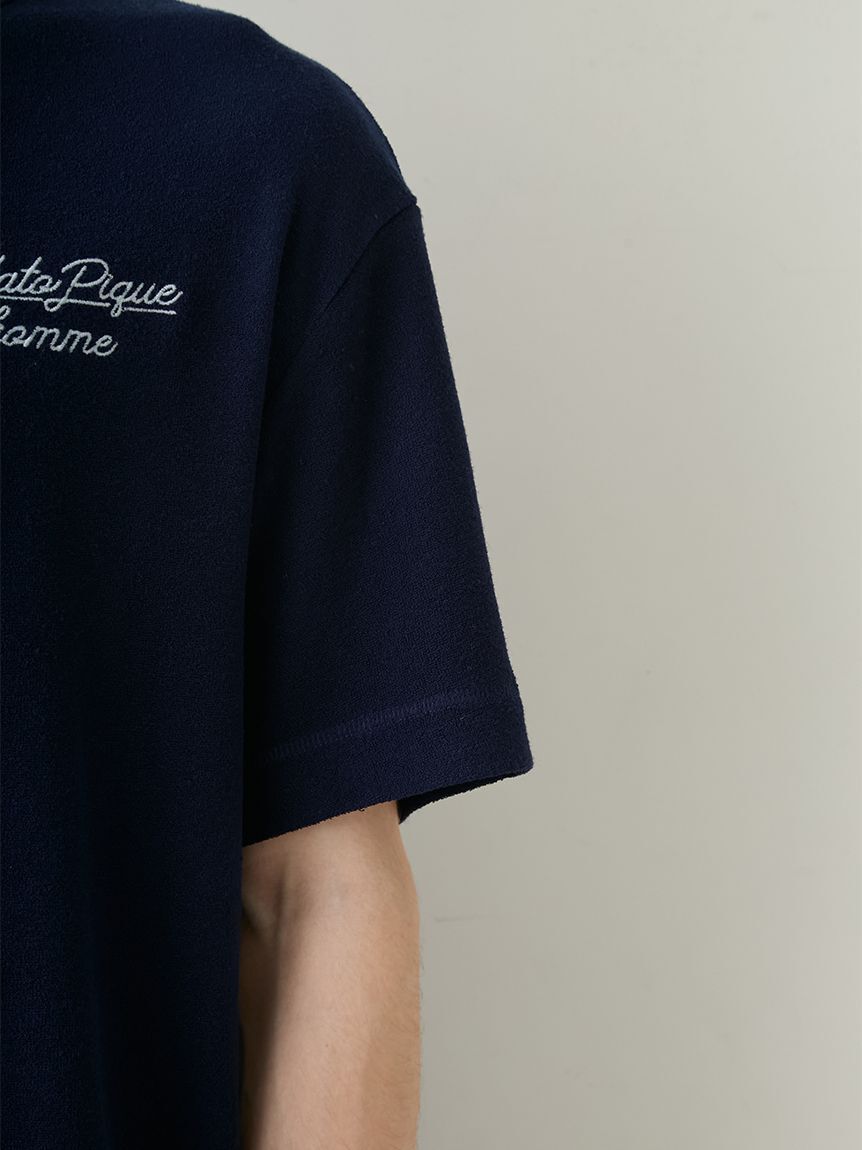 GELATO PIQUE HOMME「【HOMME】【接触冷感】パイルワンポイントロゴ刺繍プルオーバー」|プルオーバー|