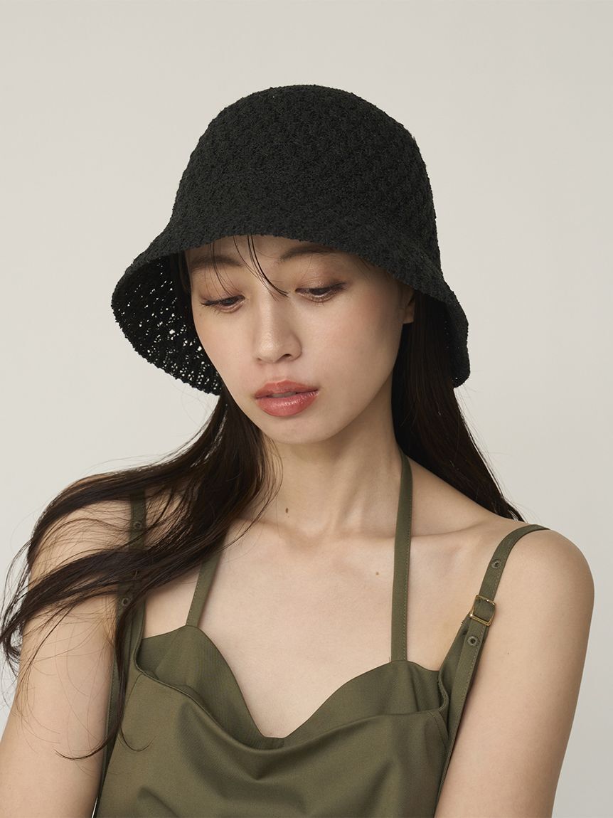 SNIDEL「クロシェハット」|ハット|