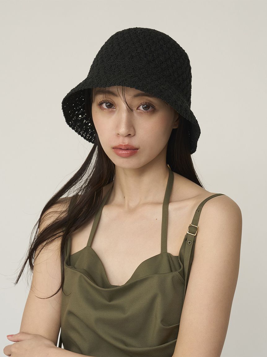 SNIDEL「クロシェハット」|ハット|