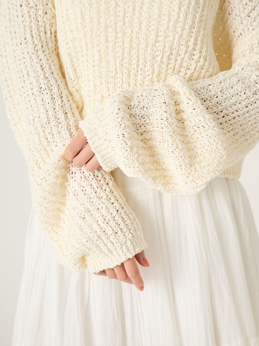 FRAY I.D「スラブコットンローゲージニット」|ニット・セーター|