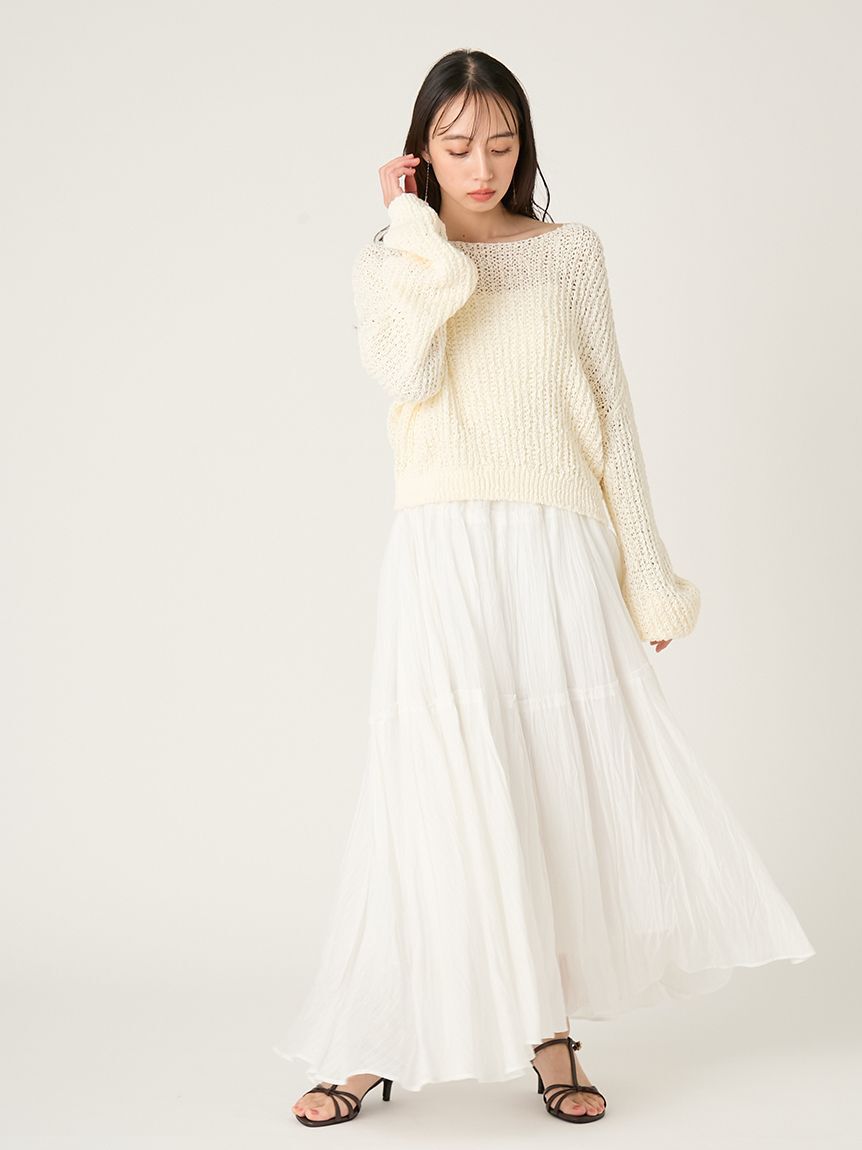 FRAY I.D「スラブコットンローゲージニット」|ニット・セーター|