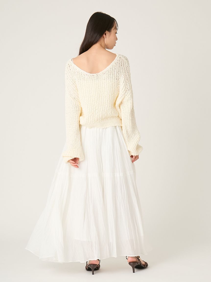 FRAY I.D「スラブコットンローゲージニット」|ニット・セーター|