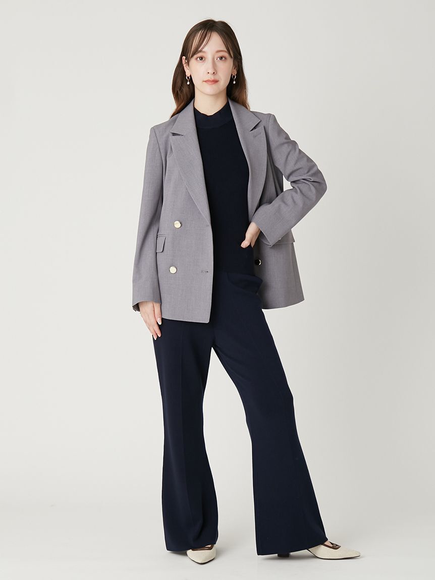 FRAY I.D「シルクブレンド美脚ニットパンツ／ウォッシャブル」|チノ|