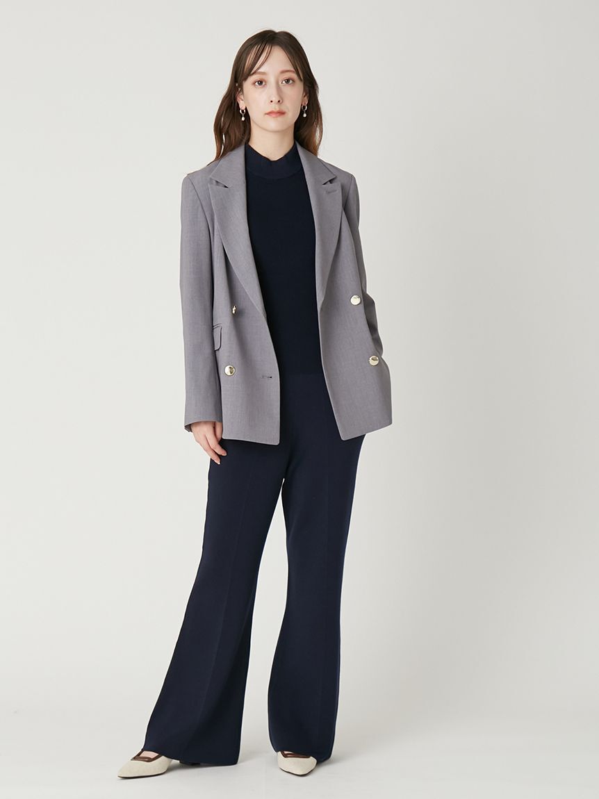 FRAY I.D「シルクブレンド美脚ニットパンツ／ウォッシャブル」|チノ|