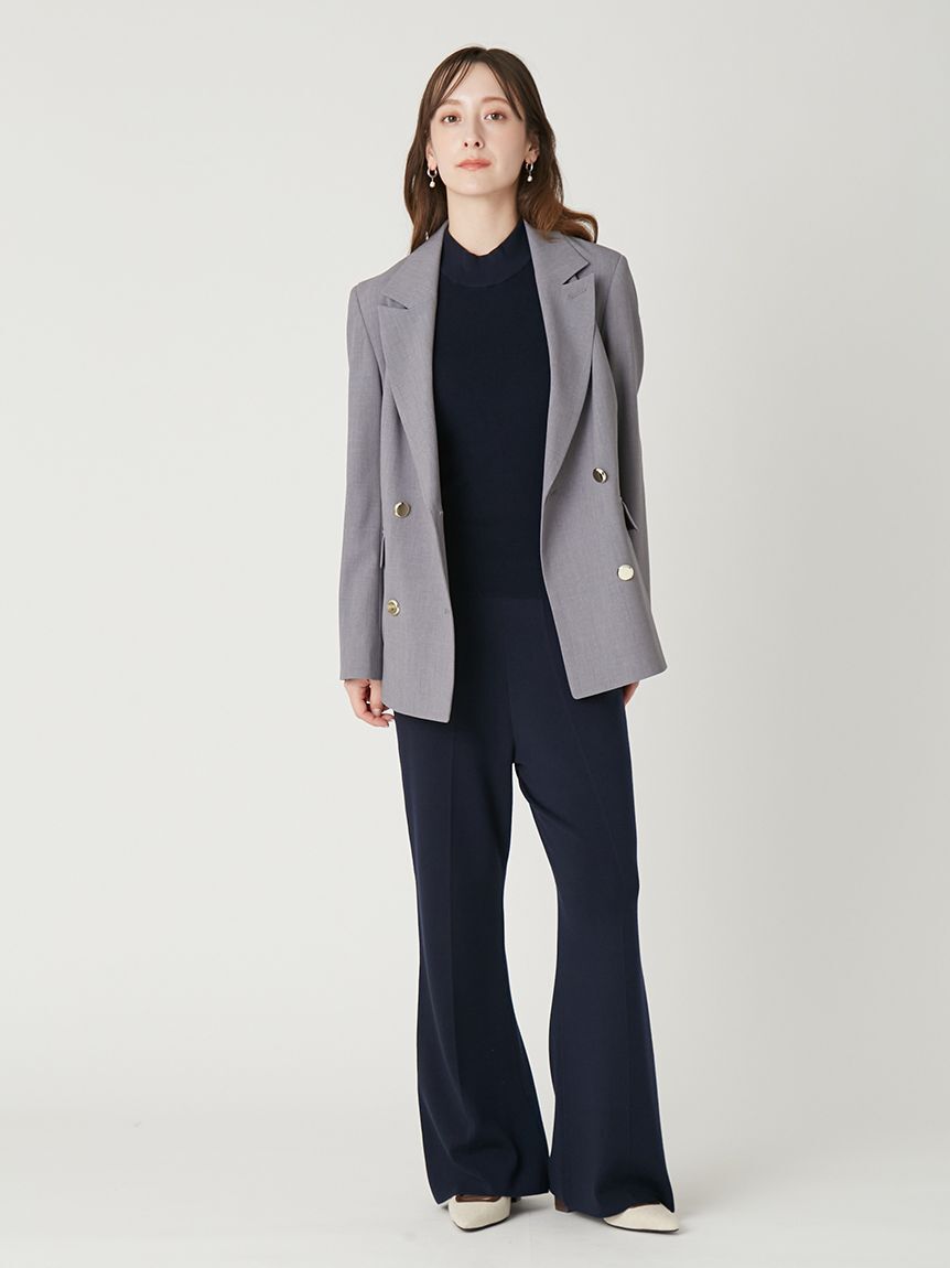 FRAY I.D「シルクブレンド美脚ニットパンツ／ウォッシャブル」|チノ|