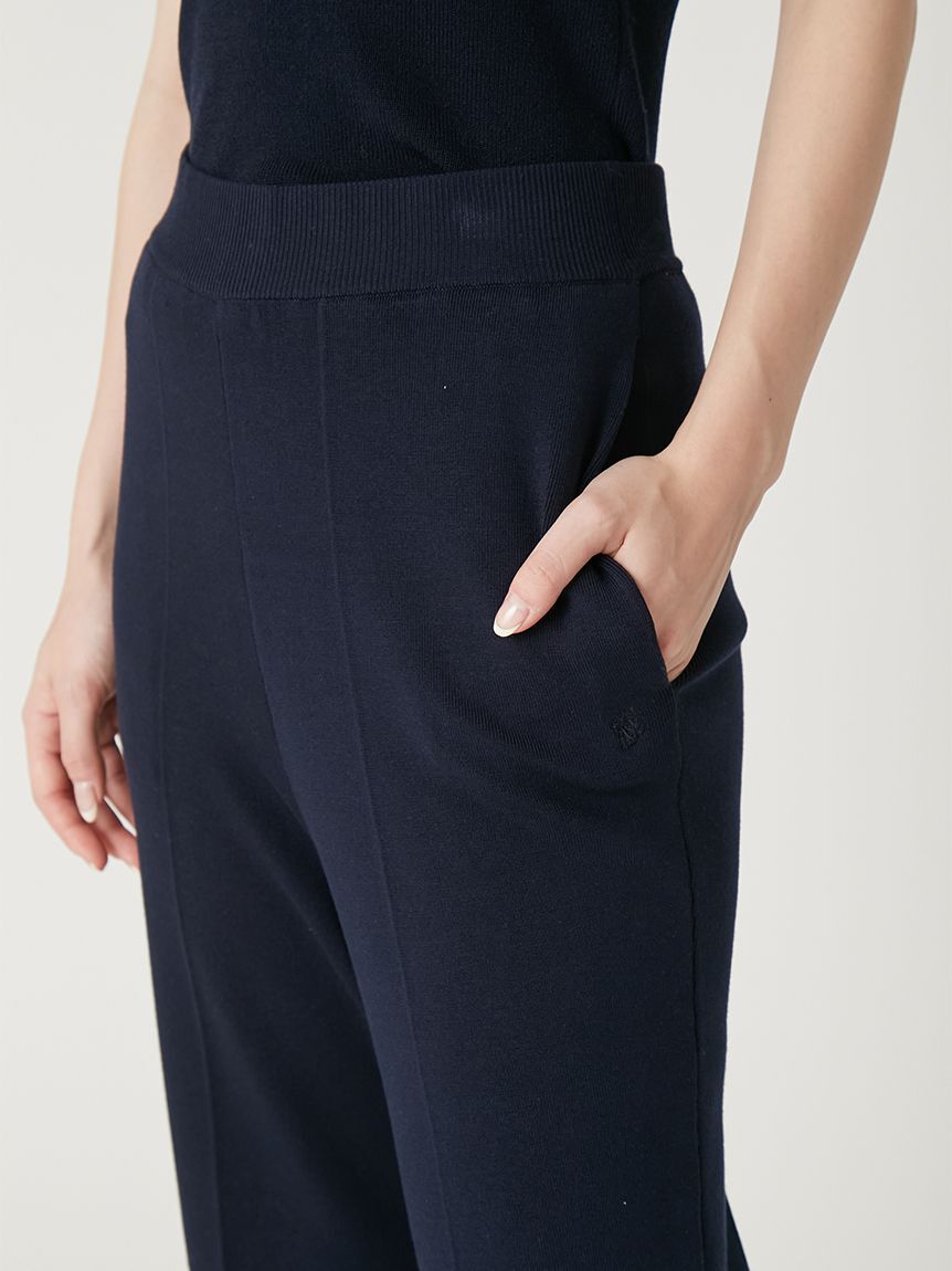 FRAY I.D「シルクブレンド美脚ニットパンツ／ウォッシャブル」|チノ|