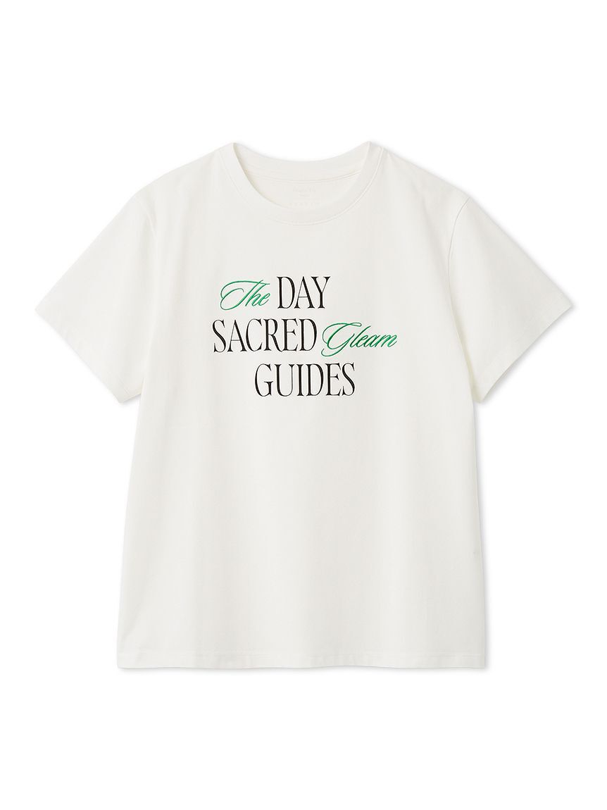 FRAY I.D「ロゴプリント刺繍Tシャツ／ウォッシャブル・防シワ」|Tシャツ・カットソー|