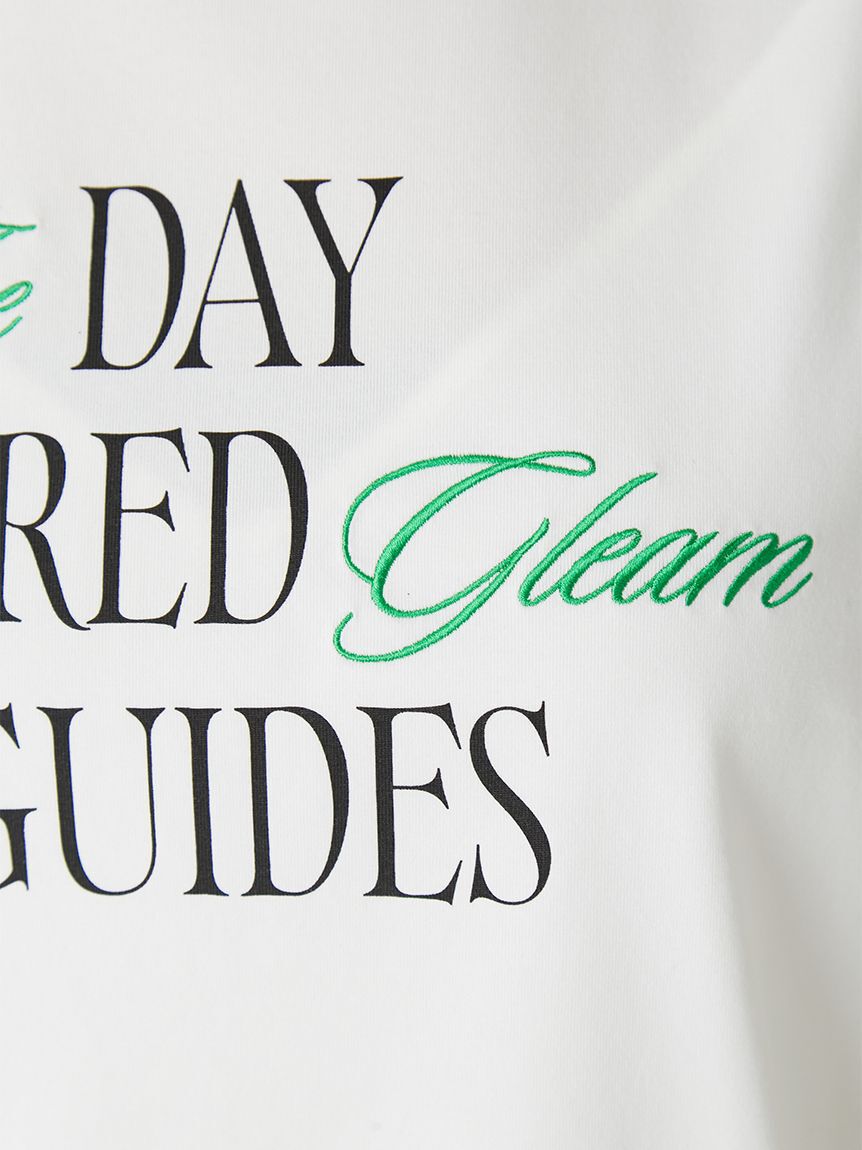 FRAY I.D「ロゴプリント刺繍Tシャツ／ウォッシャブル・防シワ」|Tシャツ・カットソー|