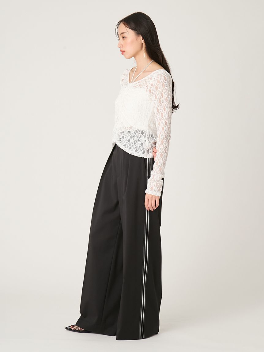 FRAY I.D「ツータックラインパンツ」|チノ|