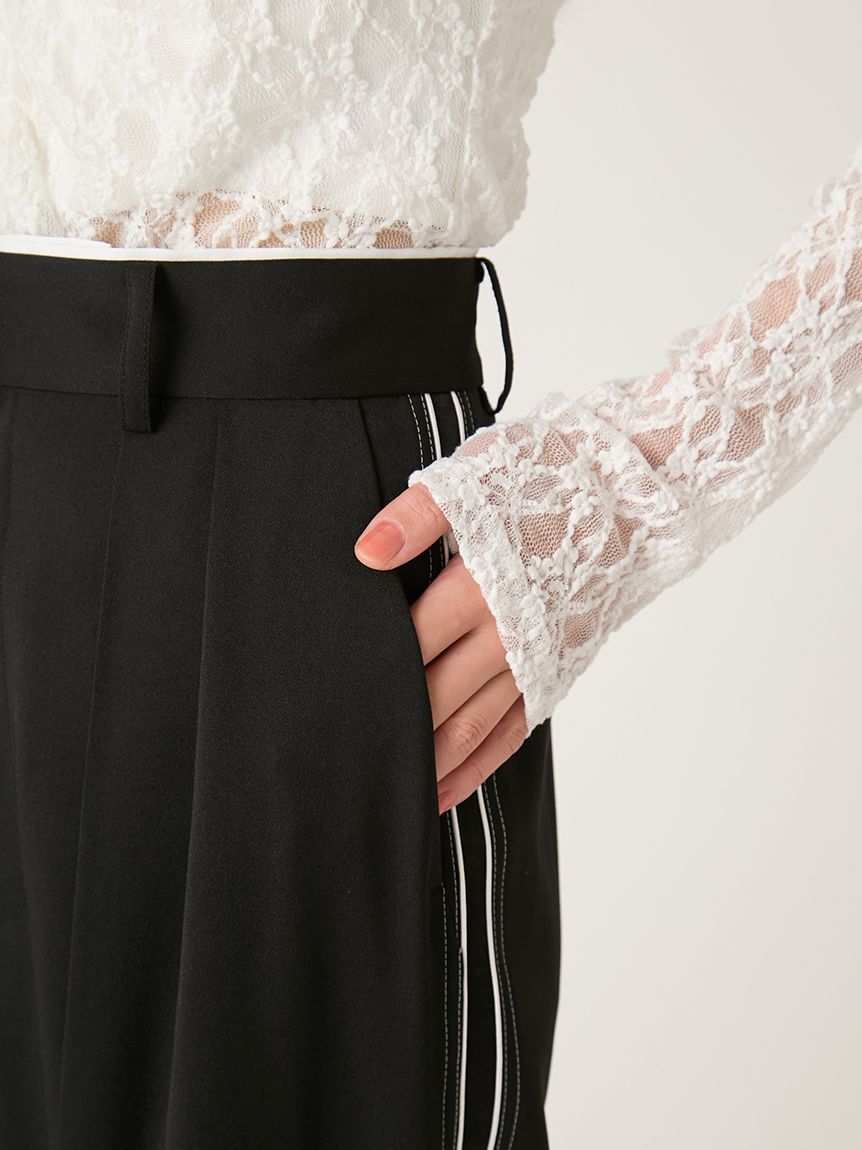 FRAY I.D「ツータックラインパンツ」|チノ|