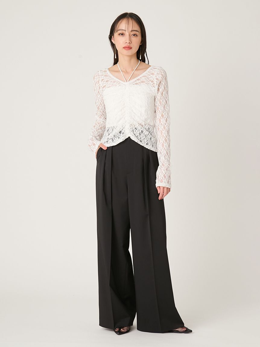 FRAY I.D「ツータックラインパンツ」|チノ|