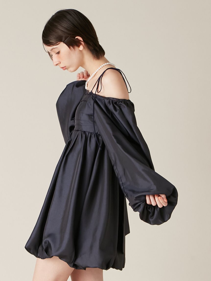 LILY BROWN「バルーンミニドレス」|ワンピース|
