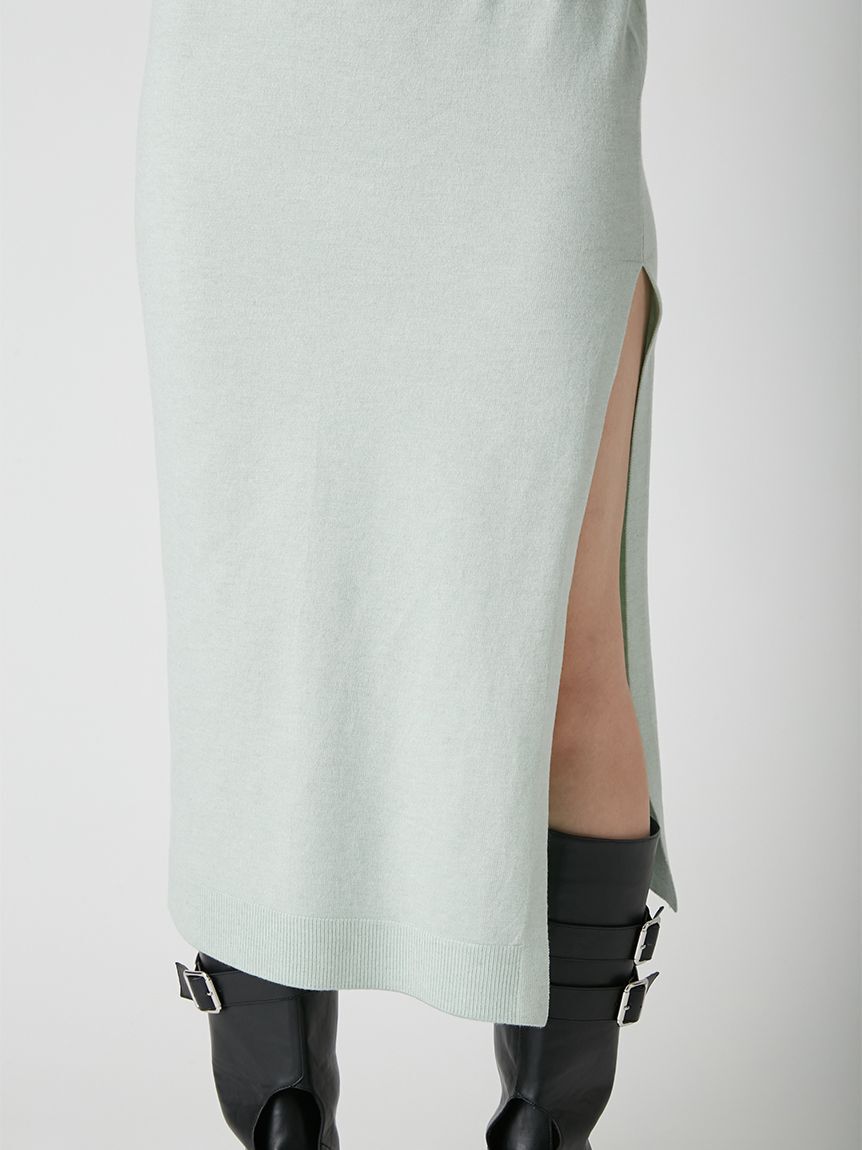 LILY BROWN「アームウォーマー付きハーフスリーブニットワンピース」|ワンピース|