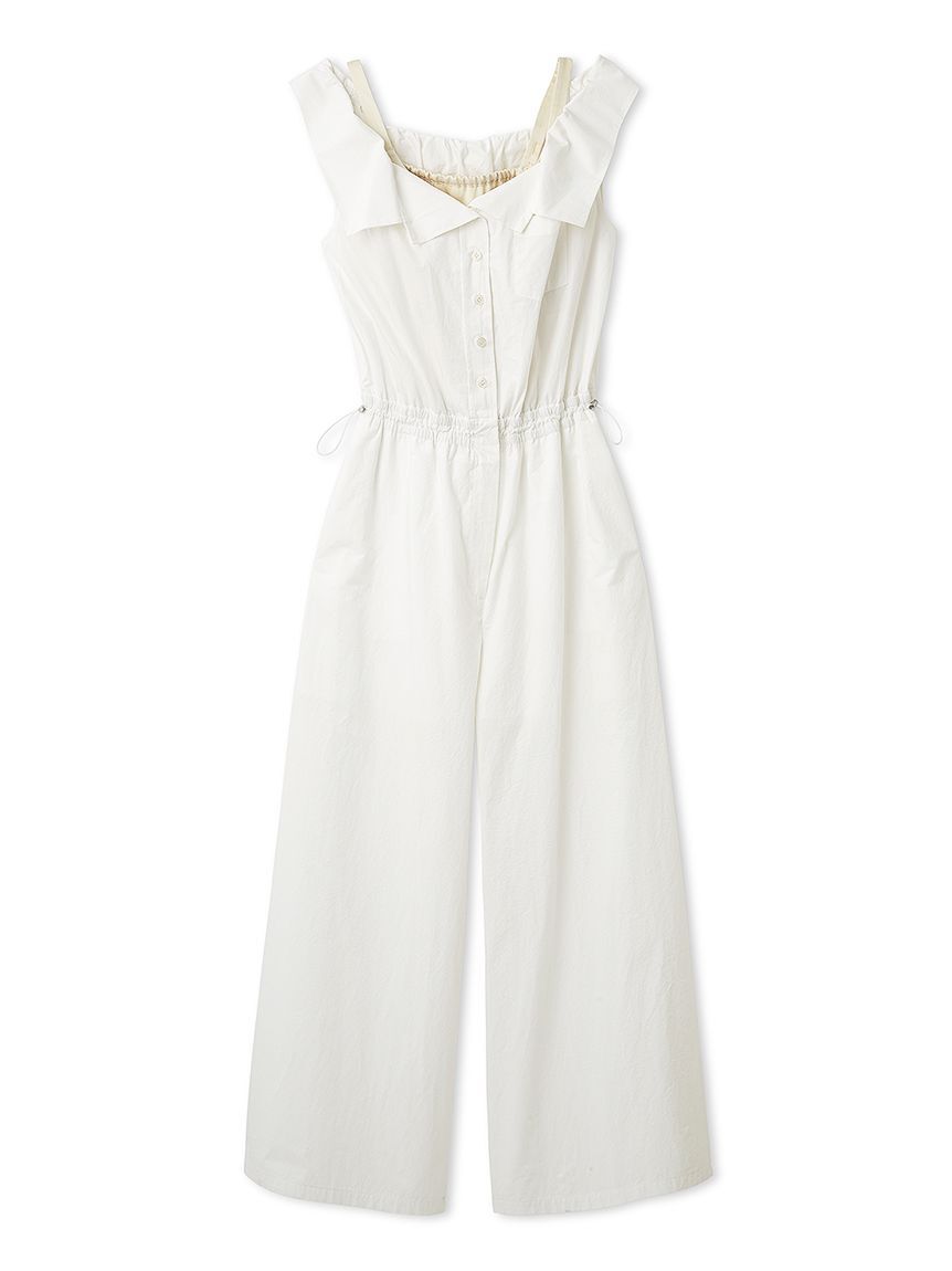 LILY BROWN「サテンキャミレイヤードオフショルコンビネゾン」|ワンピース|WHT