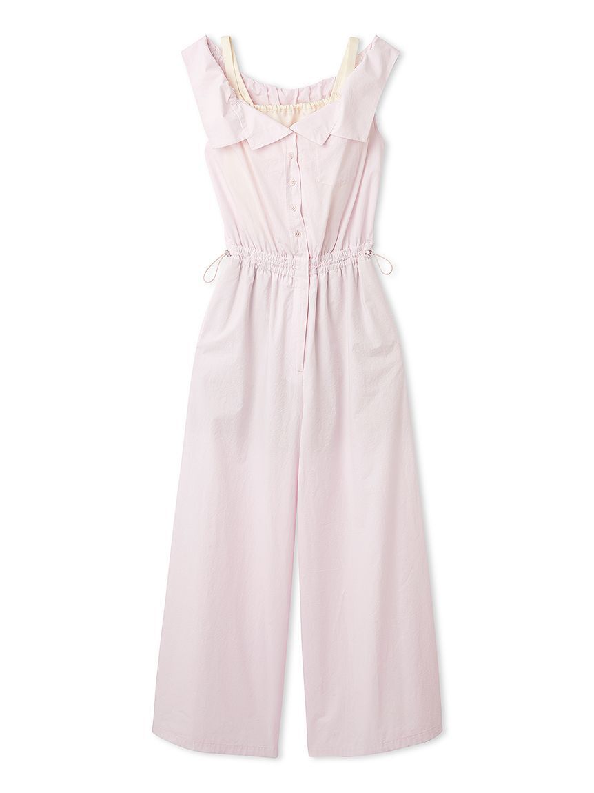 LILY BROWN「サテンキャミレイヤードオフショルコンビネゾン」|ワンピース|