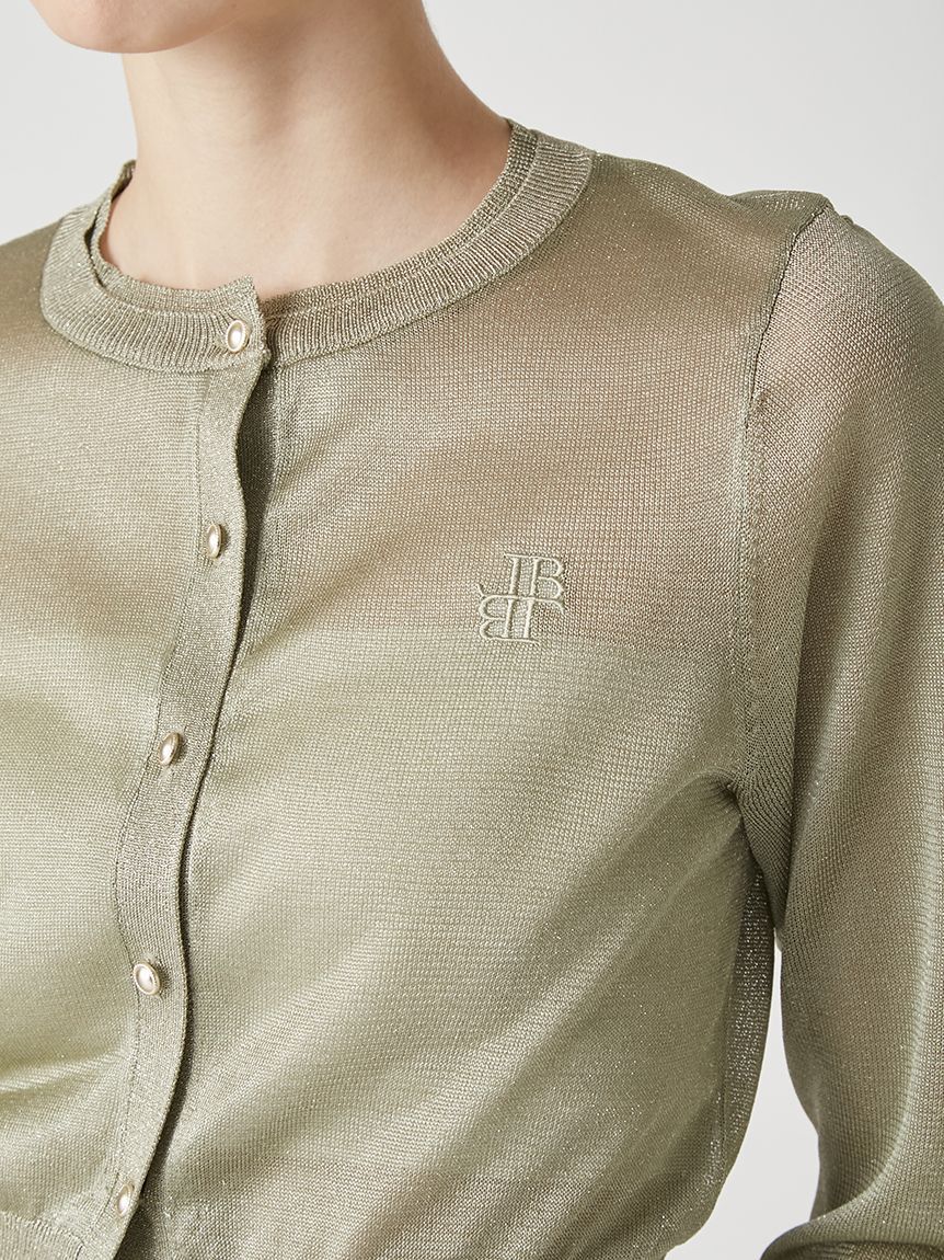 LILY BROWN「シアーニットカーディガン」|カーディガン|