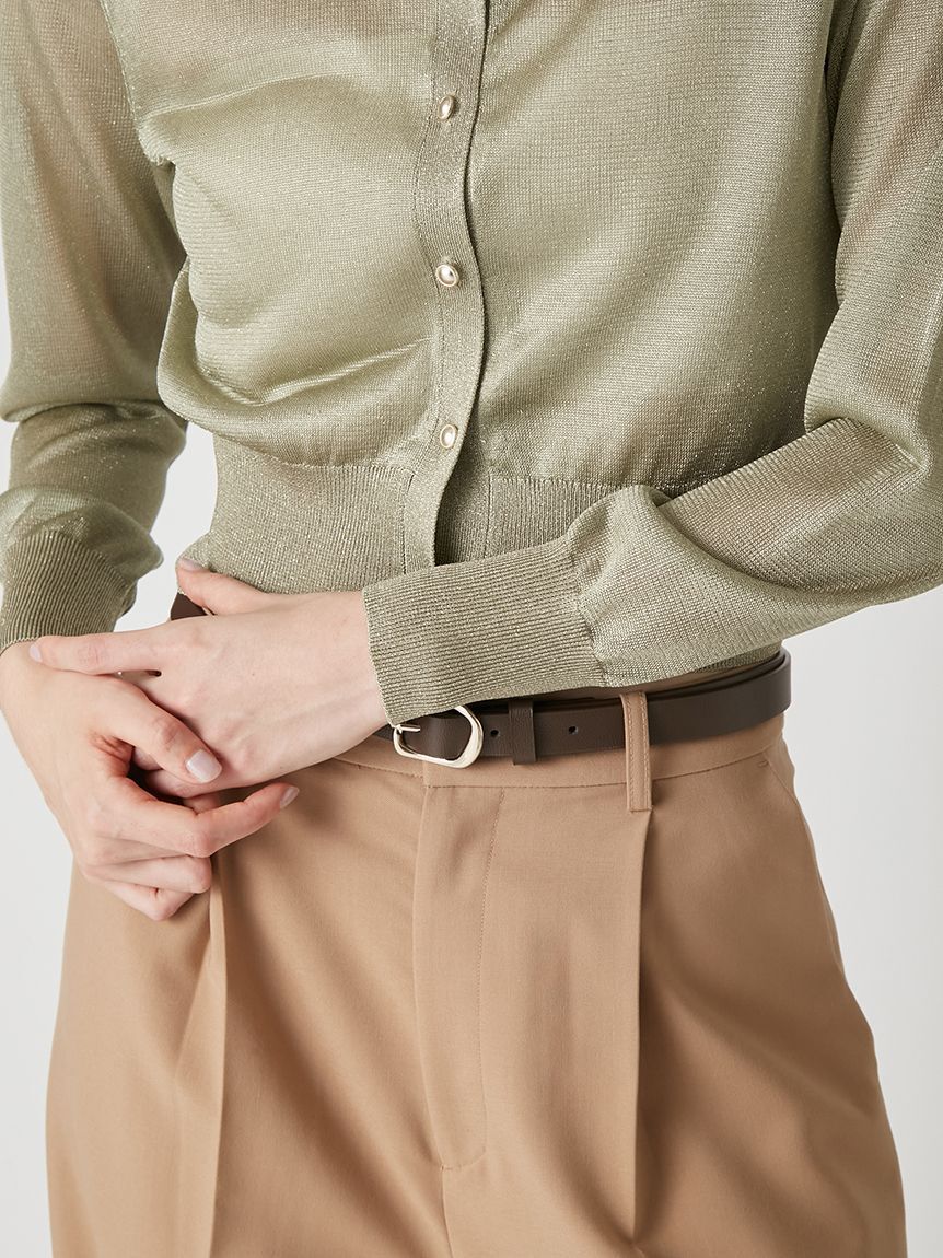 LILY BROWN「シアーニットカーディガン」|カーディガン|