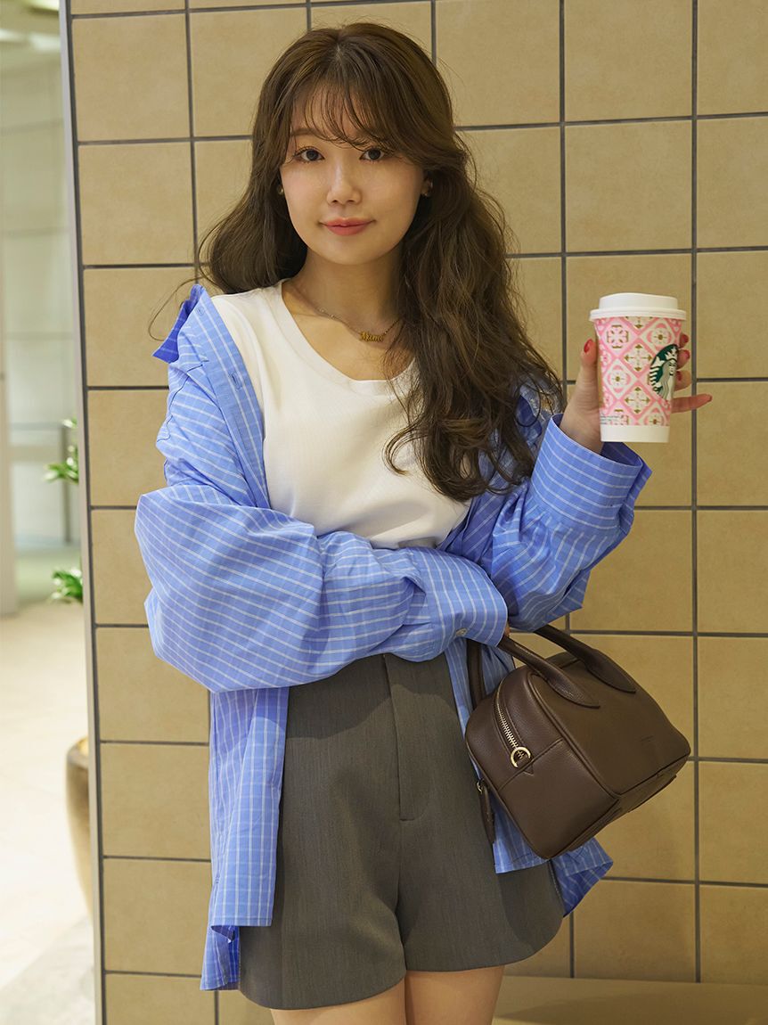 LILY BROWN Lingerie「骨格タイプ別カップインTシャツ【ストレート】（接触冷感）」|Tシャツ・カットソー|