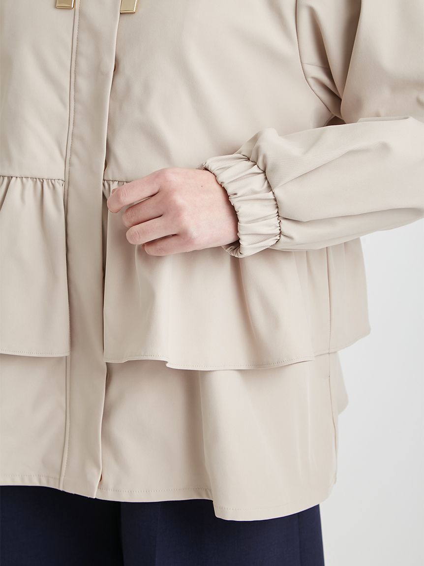 CELFORD「【UVカット】ティアードフリル撥水ブルゾン」|ブルゾン・スタジャン|