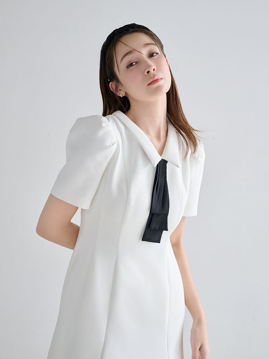 CELFORD「【洗える】デタッチャブルポンチマーメイドワンピース」|ワンピース|