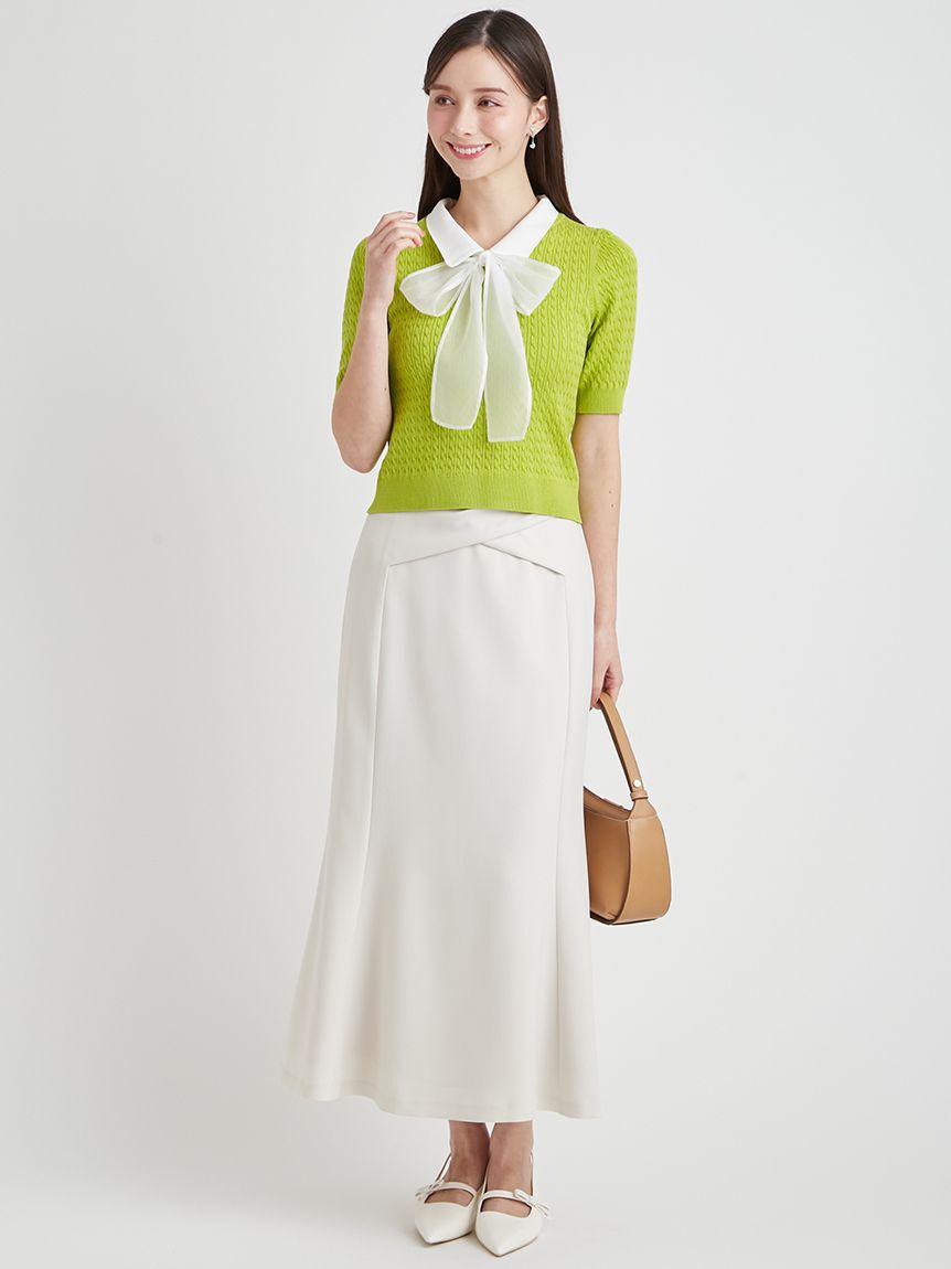 CELFORD「デタッチャブルケーブルニットプルオーバー」|ニット・セーター|