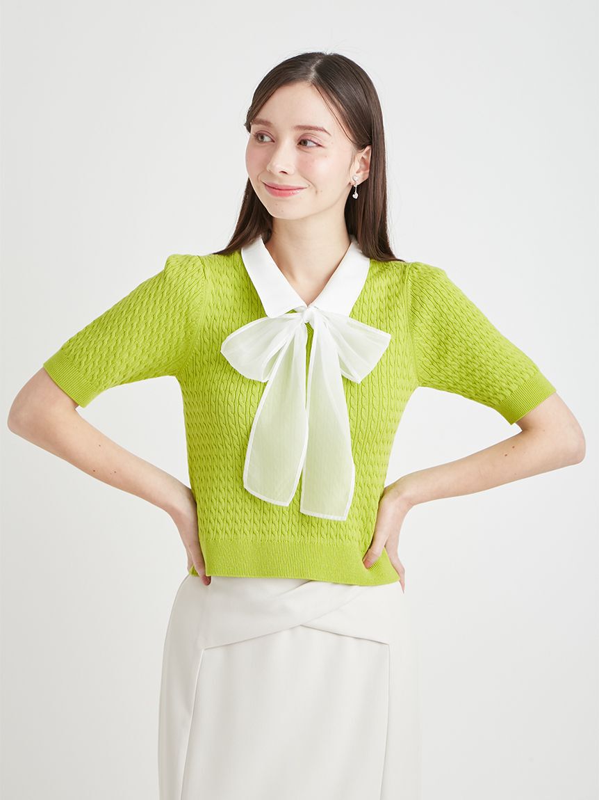 CELFORD「デタッチャブルケーブルニットプルオーバー」|ニット・セーター|