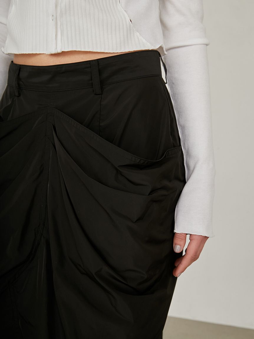 styling/「【セットアップ対応】レイヤードドレープスカート」|スカート|