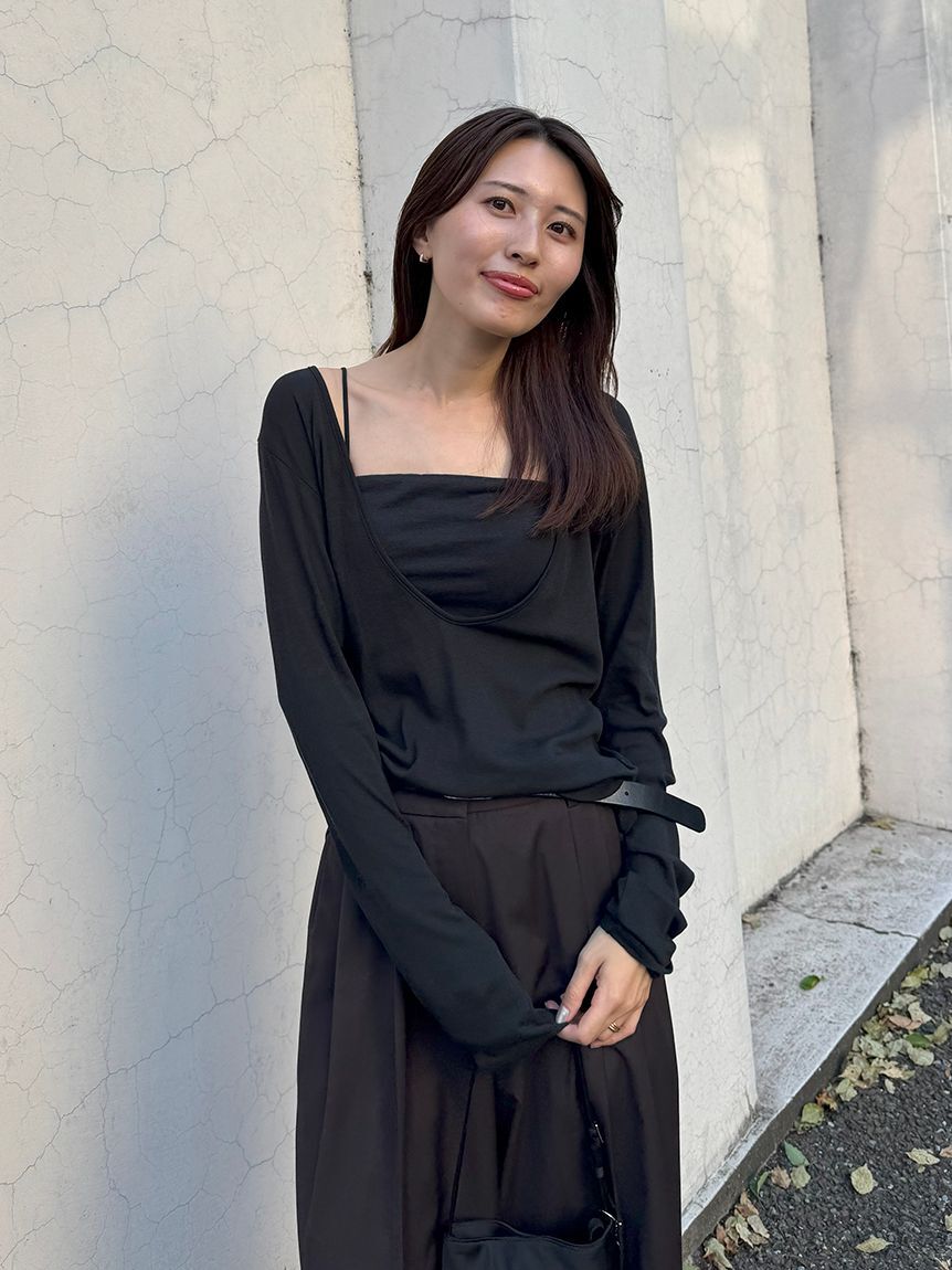 styling/「【MILLER&times;styling/】レイヤード2WAYトップ」|Tシャツ・カットソー|