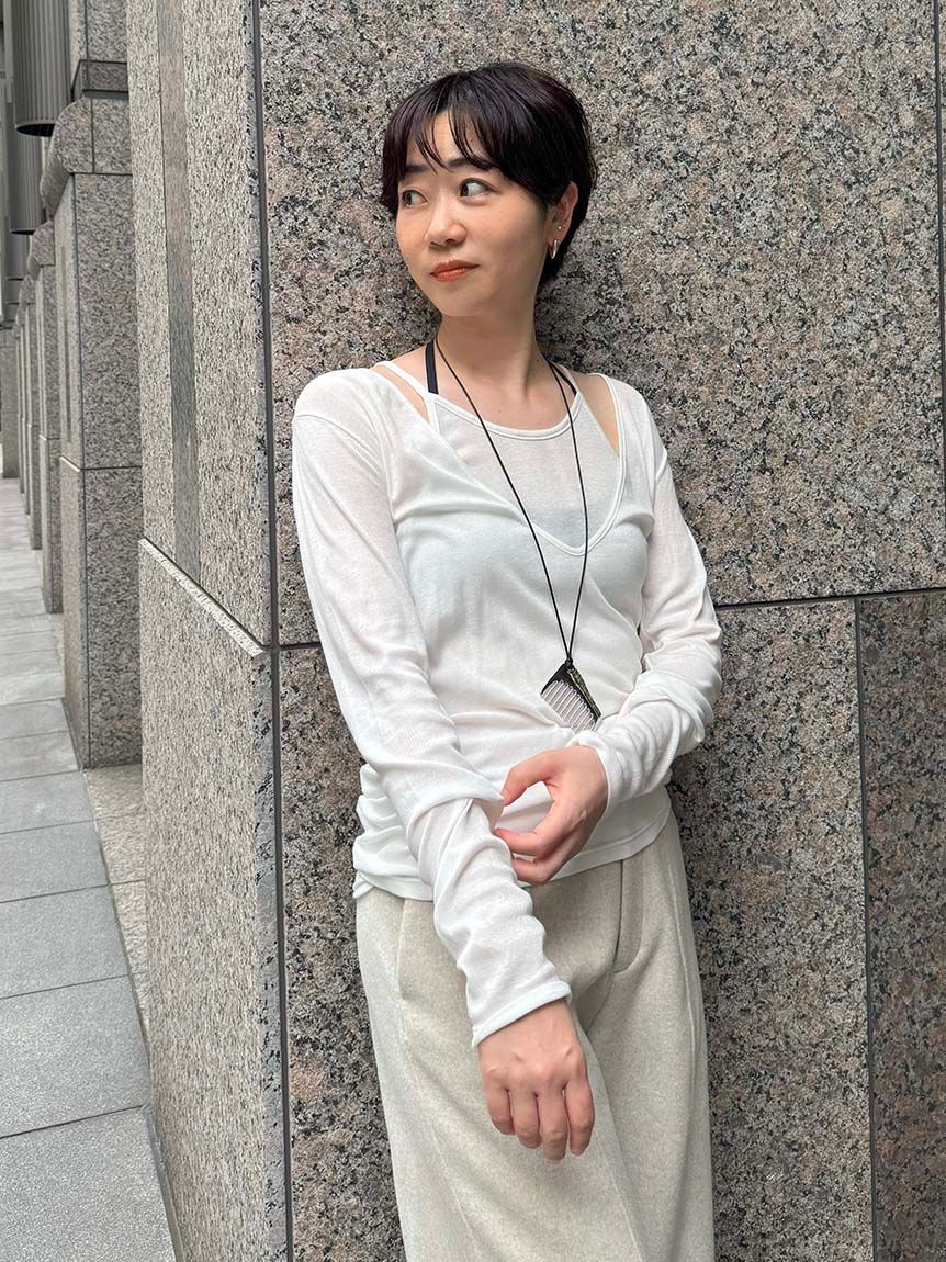 styling/「【MILLER&times;styling/】レイヤード2WAYトップ」|Tシャツ・カットソー|