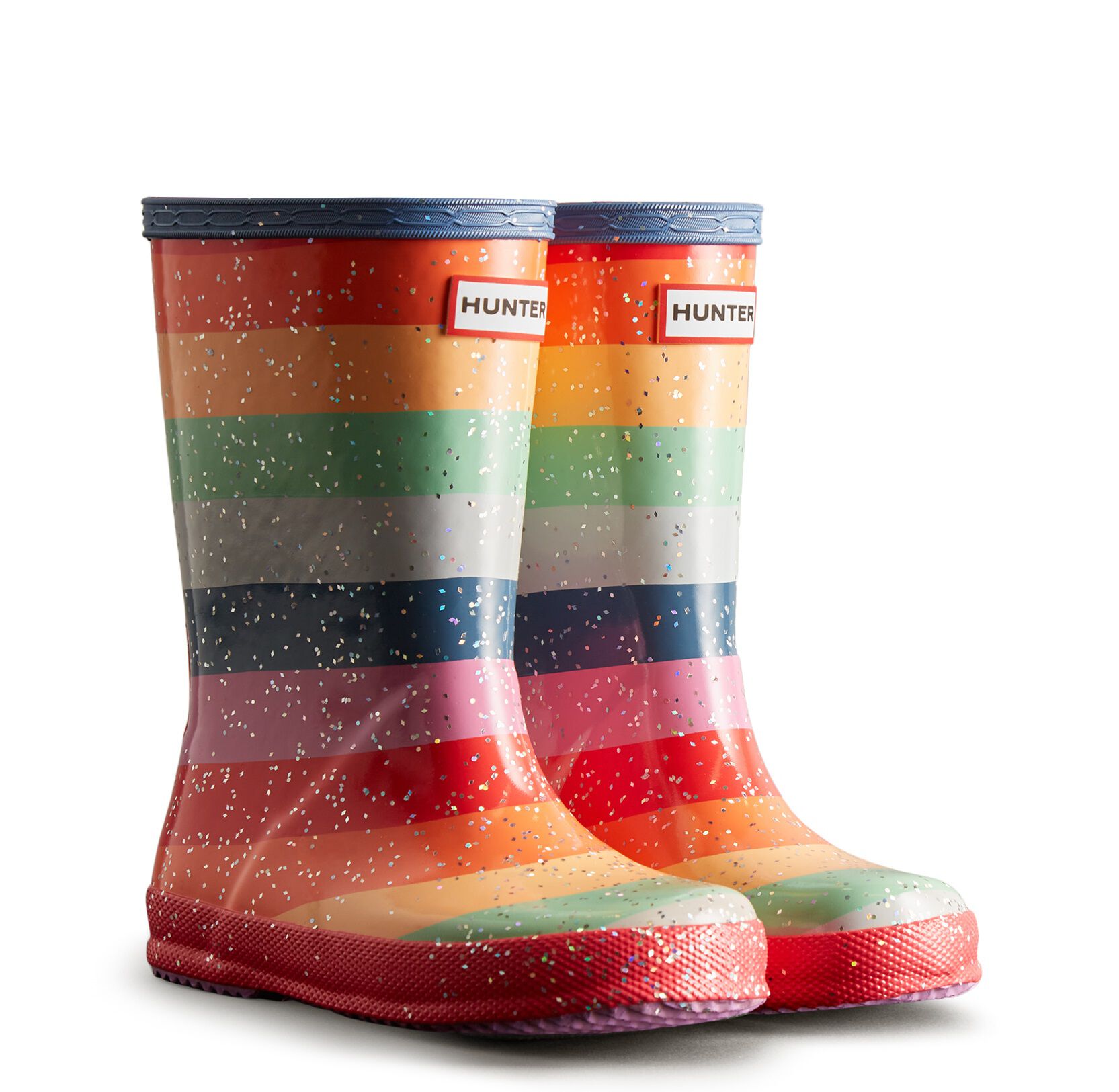 HUNTER「【キッズ】ファーストクラシックレインボーグリッター」|レインシューズ|MUL