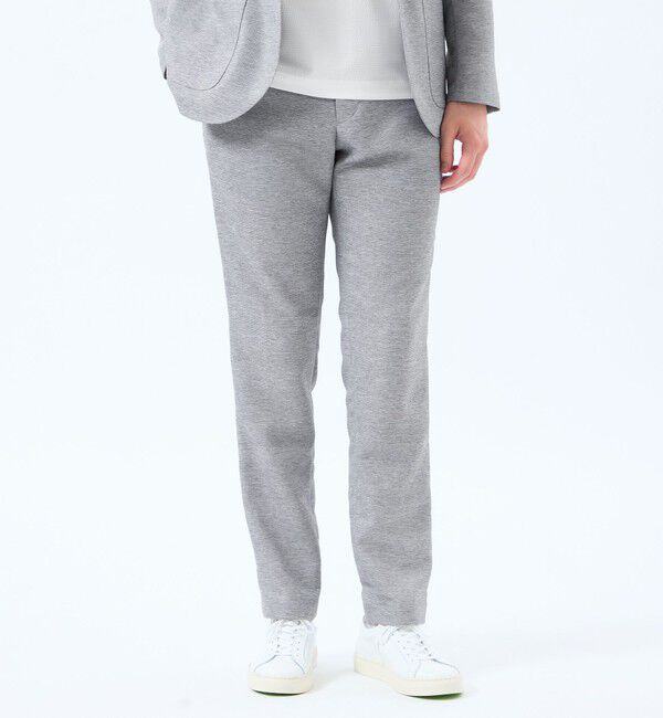 MACKINTOSH PHILOSOPHY「テーラードジャージーパンツ ライトウェイトカラミ」|スラックス|ライトグレー