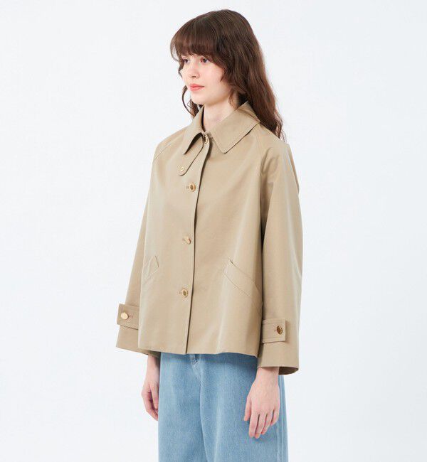 MACKINTOSH PHILOSOPHY「【WELBURY SHORT(ウェルベリーショート)】シャンブレーギャバジン」|ステンカラーコート|