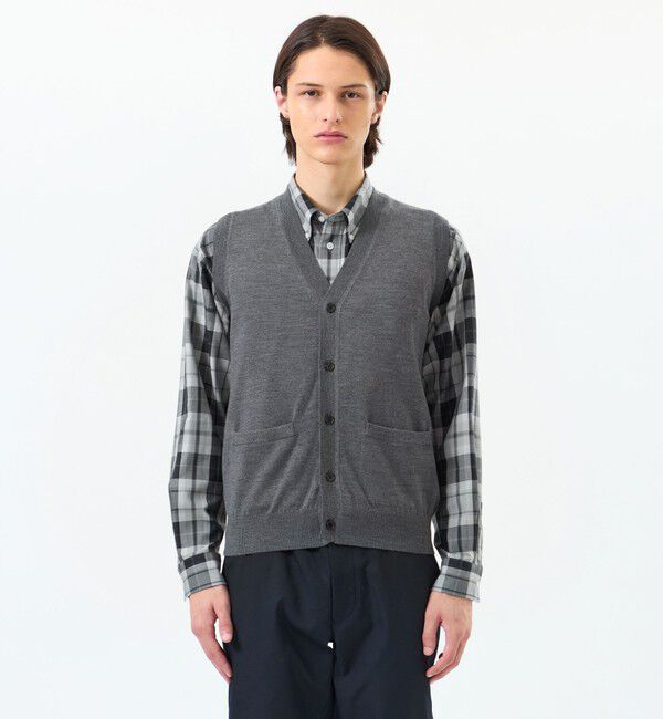 MACKINTOSH PHILOSOPHY「ハイゲージ天竺 Vネックニットベスト」|ニット・セーター|