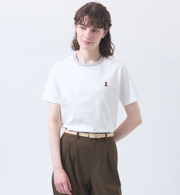 MACKINTOSH PHILOSOPHY「バッキンガムベア リンガーネックTシャツ」|Tシャツ・カットソー|オフホワイト
