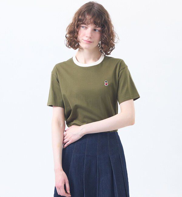 MACKINTOSH PHILOSOPHY「バッキンガムベア リンガーネックTシャツ」|Tシャツ・カットソー|カーキ