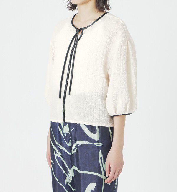  「ポコポコハーフスリーブブラウス」|シャツ・ブラウス|