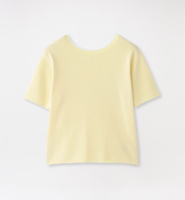  「2フェイスショートスリーブトップス」|ニット・セーター|イエロー