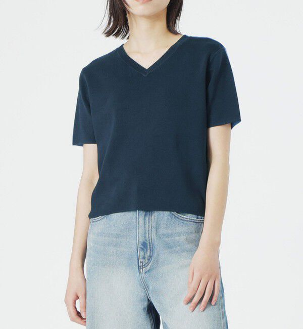  「2フェイスショートスリーブトップス」|ニット・セーター|